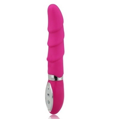 Aphrodisia 10 Speed G-Spot Screw Thread Silicone Vibrator