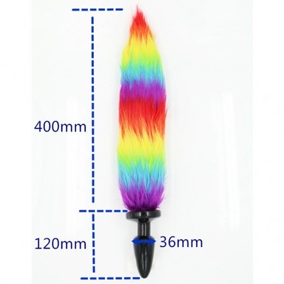 Sexy Rainbow Tail Anal Butt Plug