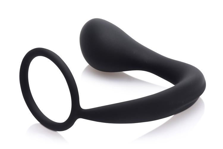 Ass-Gasm Silicone Cockring Male G Spot Plug