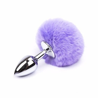 Cute Bunny Tail Metal Anal Plug