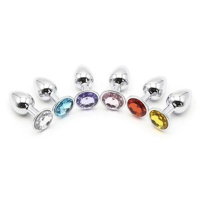 Stainless Steel Butt Plug With Jewel Anal Plug