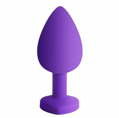 Silicone Heart Jewel Butt Plug