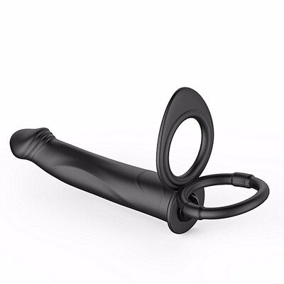 Penis & Balls Ring Double Penetration Vibrator