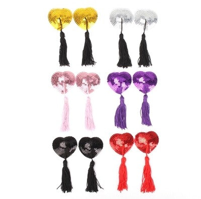 Sequins Tassel Nipple Covers