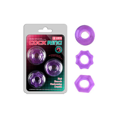 Cock Ring Erection Enhancer - 3pcs