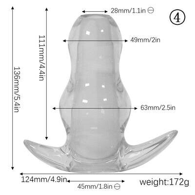 Anal Expanding Red Dilator Hollow Anal Plug Anal Sex Toy