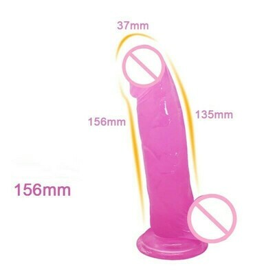 Realistic Jelly Dildo with Suction Cup