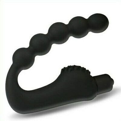 Vibrating Beaded Prostate Massager Anal Vibrator