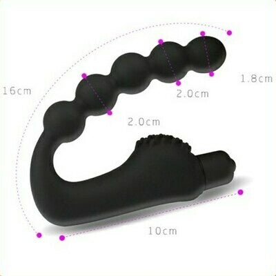 Vibrating Beaded Prostate Massager Anal Vibrator