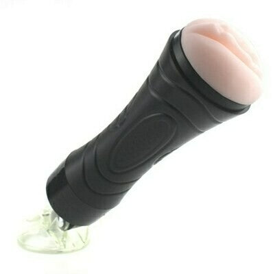 Flesh Torch Adjustable Speed Masturbator With Suction Cup Base