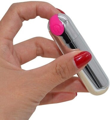 USB Charging 10 Speed Silver Vibrating Sex Bullet