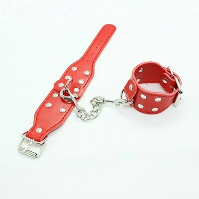 5Pcs Be Naughty Red BDSM Set