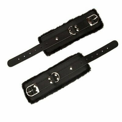 PU Leather Handcuffs + Ankle Wrist Cuffs - Hog Tie Bondage Restraints