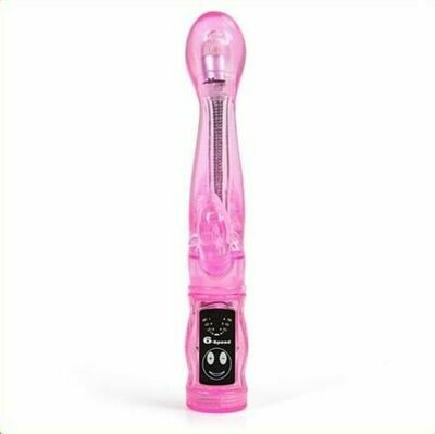 6 Speed Vibration, Double Vibe Waterproof G Spot Vibrator