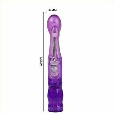 6 Speed Vibration, Double Vibe Waterproof G Spot Vibrator