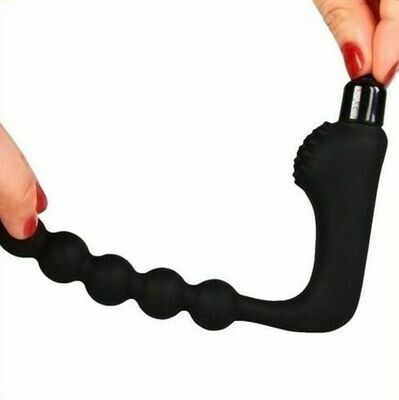 Vibrating Beaded Prostate Massager Anal Vibrator