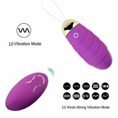 10 Mode Vibration Remote Control USB Rechargeable Vibrating Sex Egg