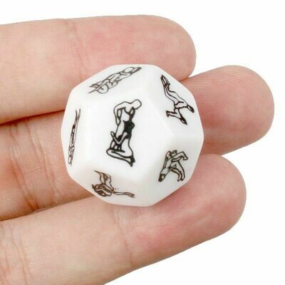 12 Sided Erotic Lover Sex Dice (2 Pack)