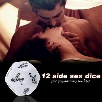 12 Sided Erotic Lover Sex Dice (2 Pack)