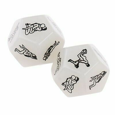 12 Sided Erotic Lover Sex Dice (2 Pack)