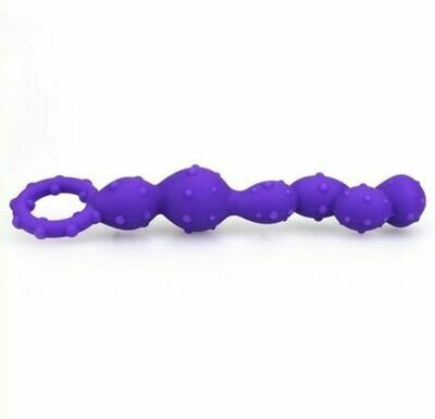 Quality Silicone Bumpy and Curvy Anal Beads