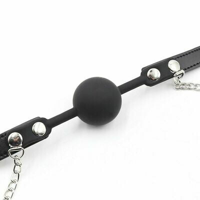 Silicone Ball Gag With Nipple Clamps