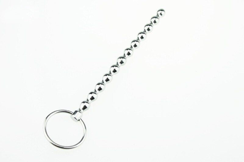 Beaded Stainless Steel Male Urethral Probe