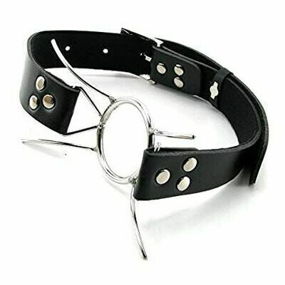 Stainless Steel X Style Flirting O ring Open Mouth Gag