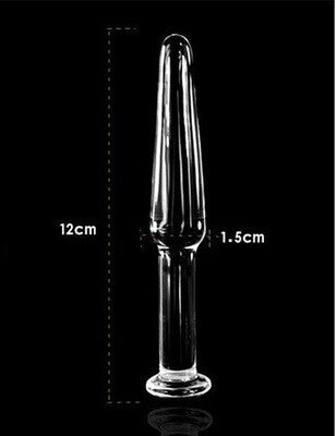 Crystal Glass Butt Plug Slim