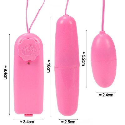Multi Speed Bullet Style Dual Control Dual Vibration Eggs