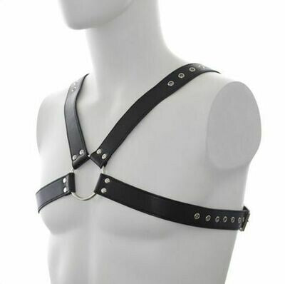 PU Leather Chest Harness