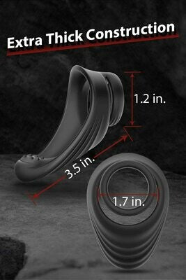Silicone Dual Penis Ring with Taint Teaser​