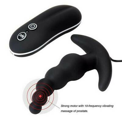 Aphrodisia 10 Mode Silicone Butt Plug - Beads Prostate Massager
