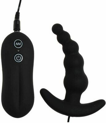 Aphrodisia 10 Mode Silicone Butt Plug - Beads Prostate Massager