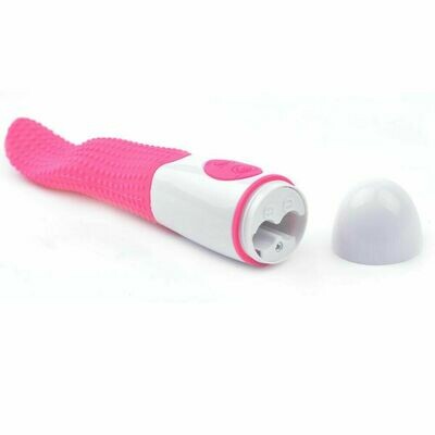 Pink Silicone 12 Speed Tongue Vibrator