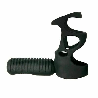 Black Silicone Vibrating Penis Sleeve