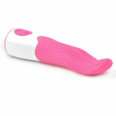 Pink Silicone 12 Speed Tongue Vibrator