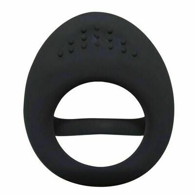 Black Silicone Dual Cock Rings