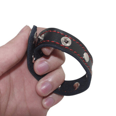 Adjustable Leather Cock Ring Delay Penis Ring