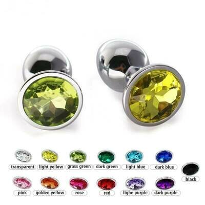 Stainless Steel Butt Plug With Jewel Anal Plug