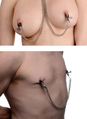 Stainless Steel Metal Chain With Nipple Clips