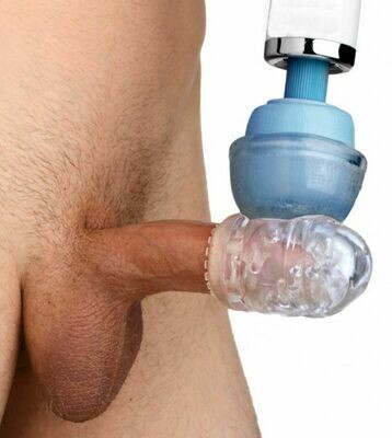 Male Masturbation Sleeve AV Wand Headgear Attachment