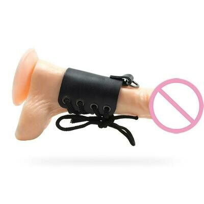PU Leather Lined Ball Stretcher / Cock Harness