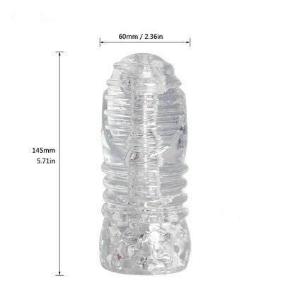 Transparent Male Masturbator Sex Toy Intense Orgasm