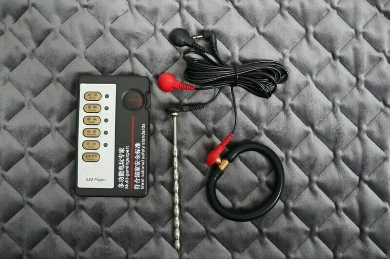 Electro Shock Urethral Penis Sound & Ring Combo