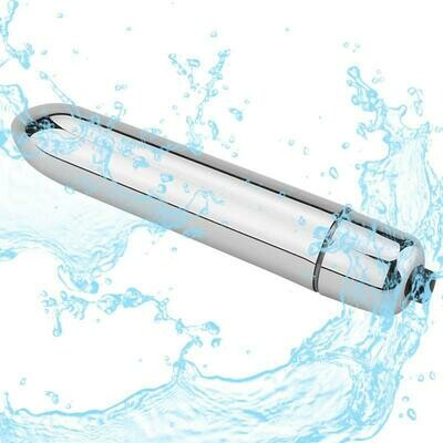 Silver Super Powerful Tranquil Vibrating Waterproof Bullet