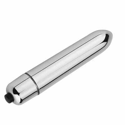 Silver Super Powerful Tranquil Vibrating Waterproof Bullet