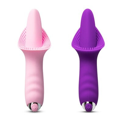 10 Speeds Rechargeable Silicone Stimulating Vibrating Tongue