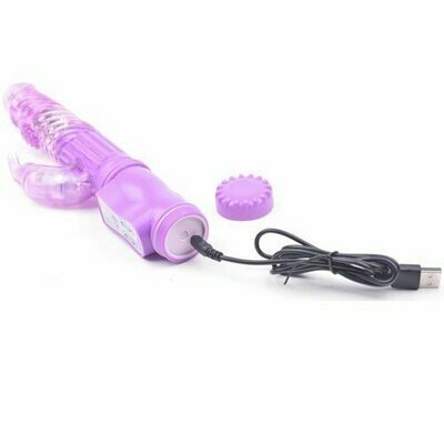 USB Rechargeable Multi Speed Rabbit G-Spot Vibrator