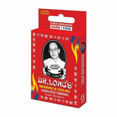 Dr Long's Warming and Cooling Condoms 3's